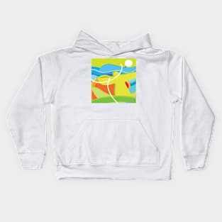 abstract summer pattern Kids Hoodie